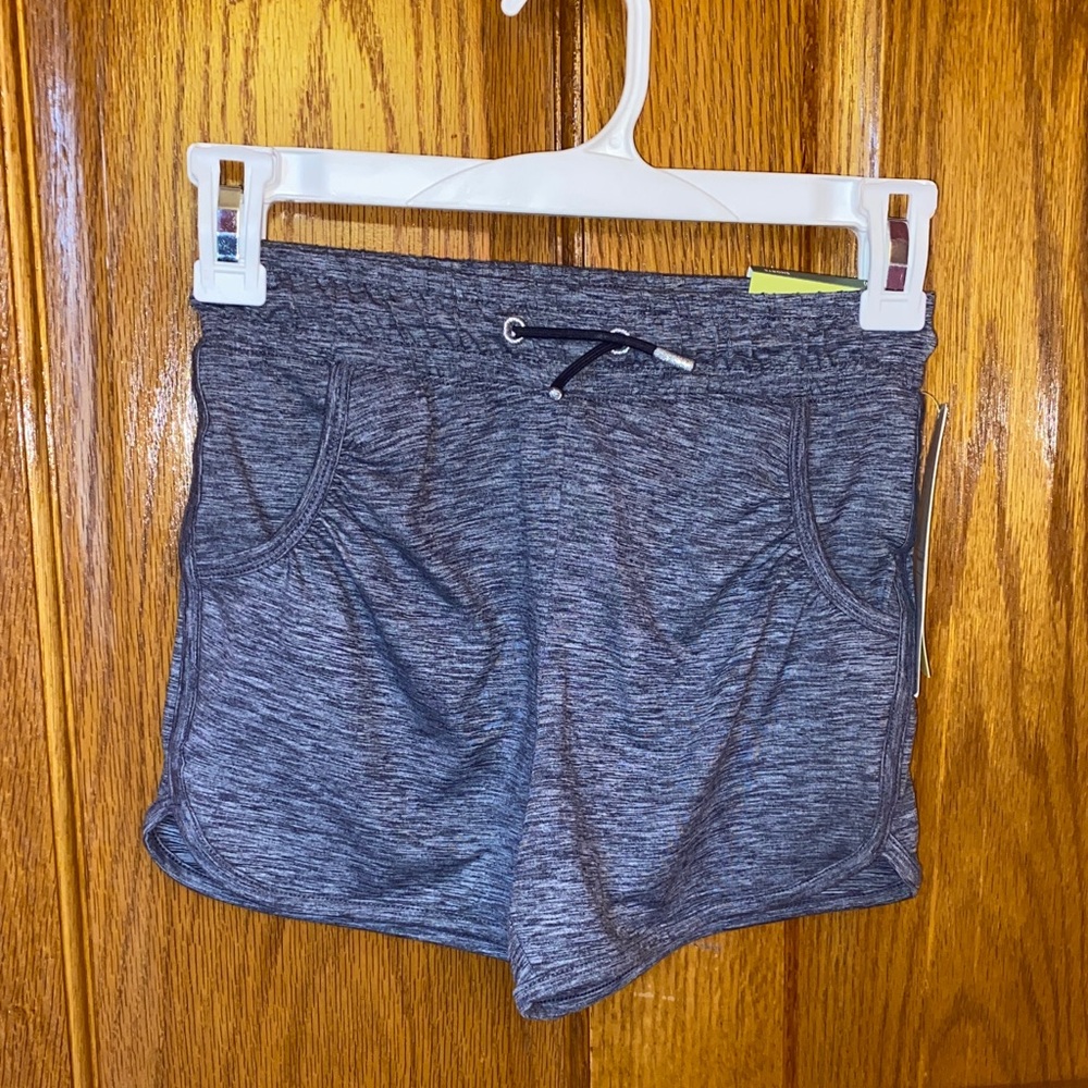 All in Motion Kids Flexible Drawstring Gray Shorts